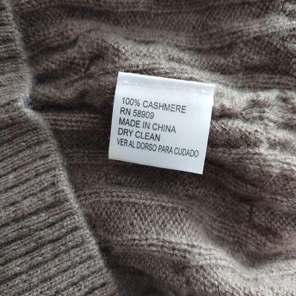ANTONIO MELANI 100% Cashmere Crew Cable Sweater M - Picture 4 of 4